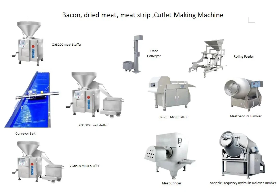 Meat Production Line Meat Stuffing Machine for Bacon Pet Food Jerky