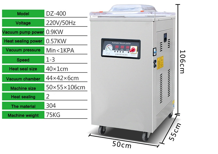 Use for Sea Food/Salted Meat/Dry Fish/Pork/Beef/Rice Single Chamber Vacuum Packing Machine Packer