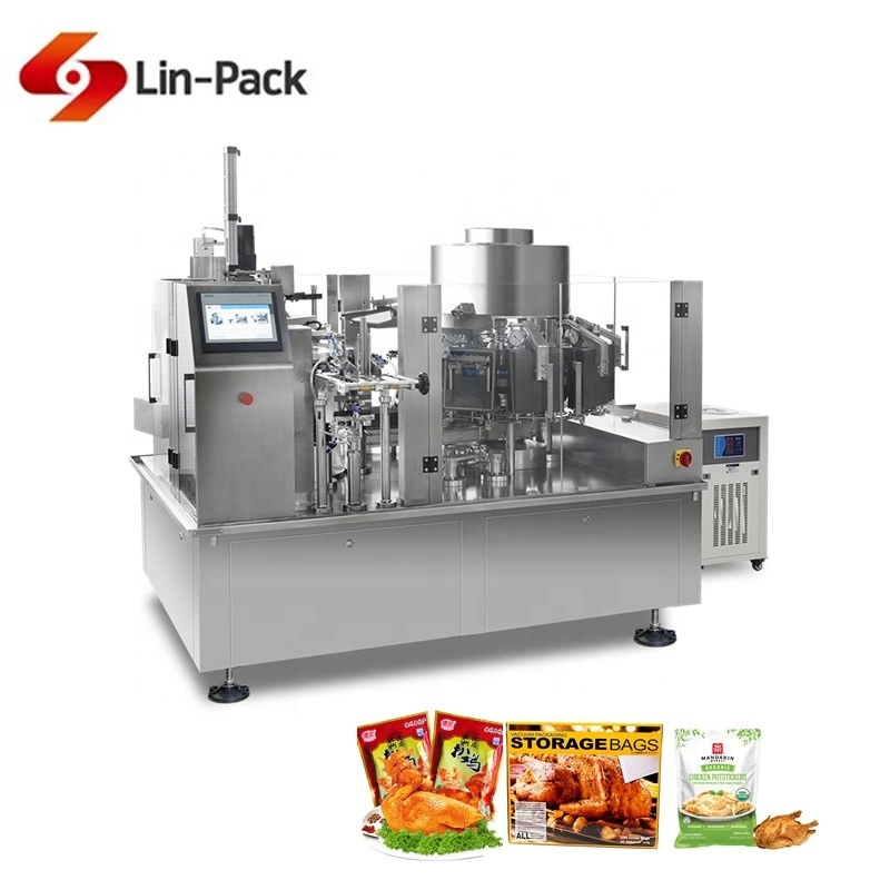 High Speed Automatic Bean Pulses Pouch Rotary Vacuum Packing Machine