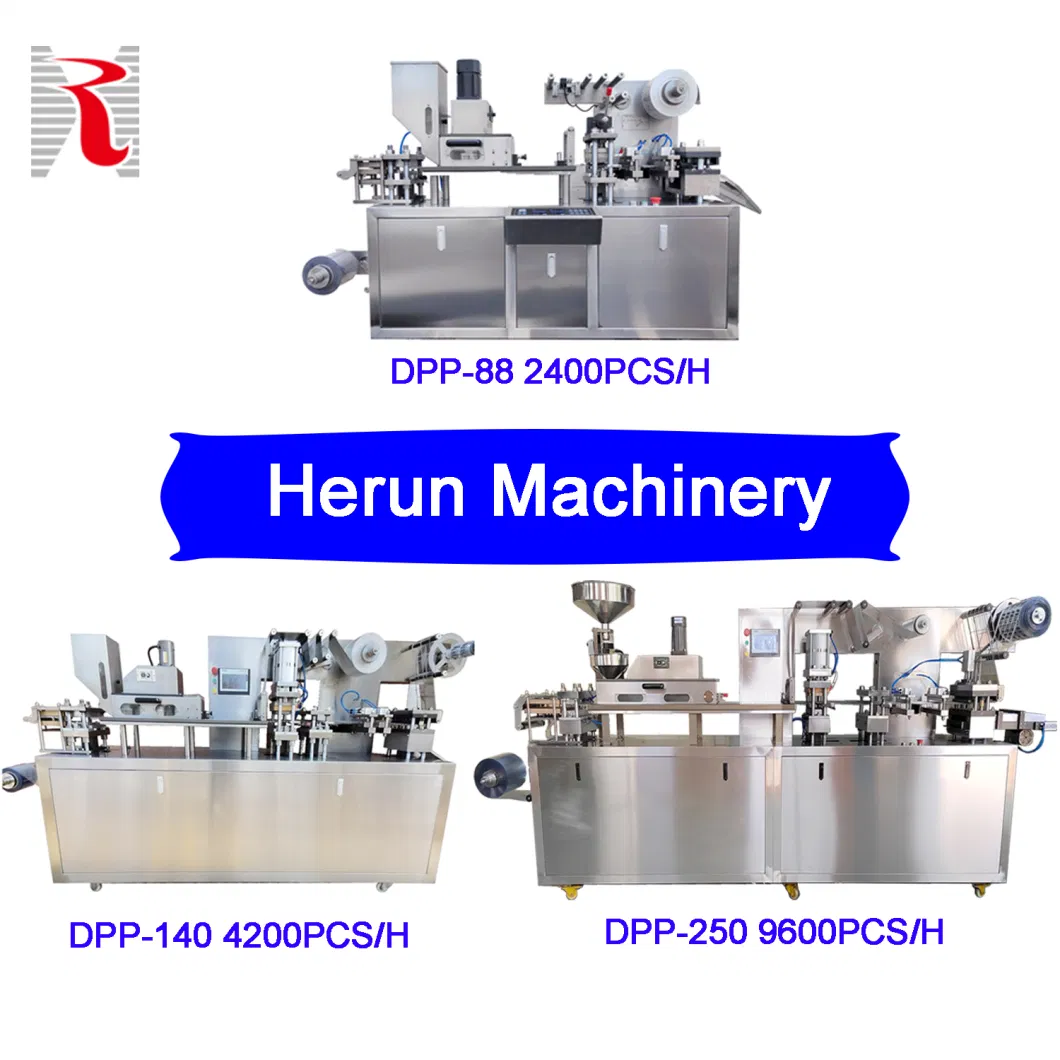 Customized Fully Automatic Thermoforming Sealing Capsule Candy Gummy Pill Tablet Capsule Disposable Syringe Automatic Blister Packing Packaging Machine