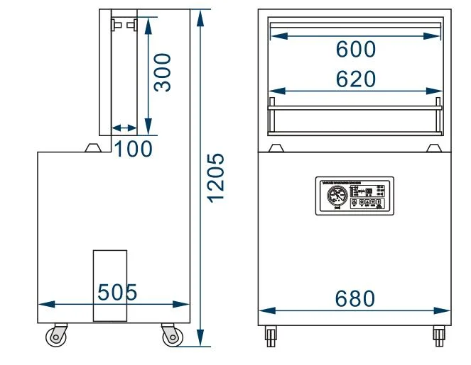 DZ-600L Good Quality Semi Automatic Food Sealing Vacuum Package Machine