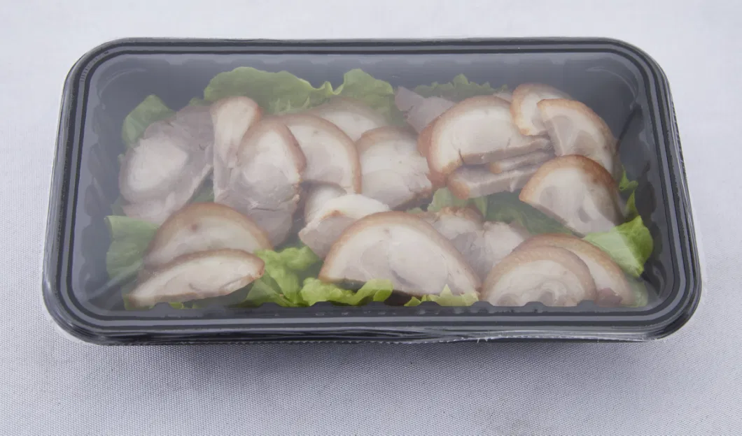 Ready Meals Fresh-Keeping Gas Flushing Semi-Automatic Tray Sealing Machine