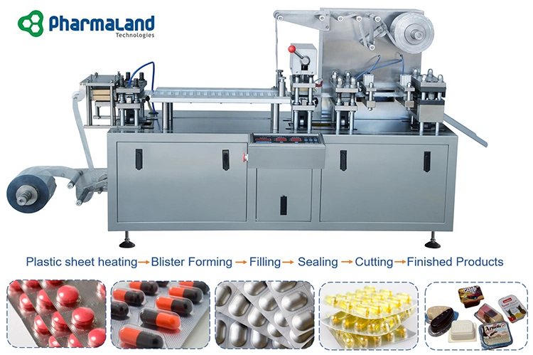 Pharmaland Ppl-120h Candy Softgel Automatic Plastic Blister Packing Machine Professional Blister Sealing Packing Machines for Capsule Pill Tablet