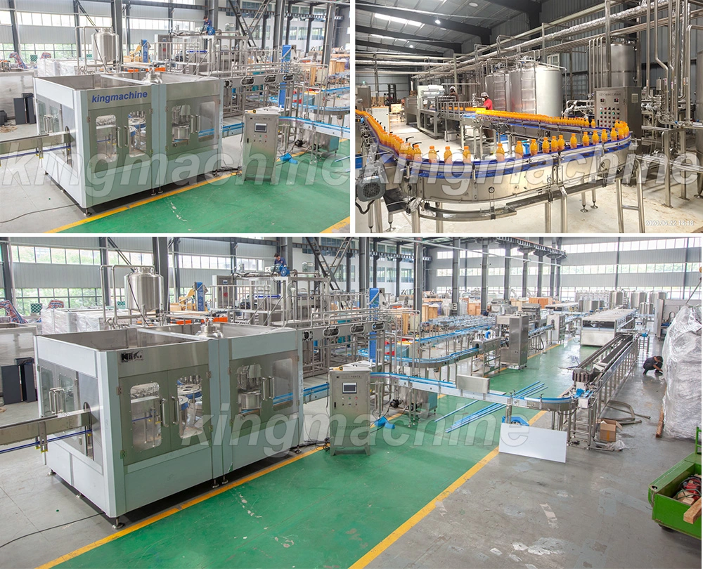 Complete Line Automatic Pet Bottle Non-Carbonated Coconut Water Beverage Clear Orange Juice Fruit Jam Sauce Beer Making Filling Bottling Capping Packing Machine