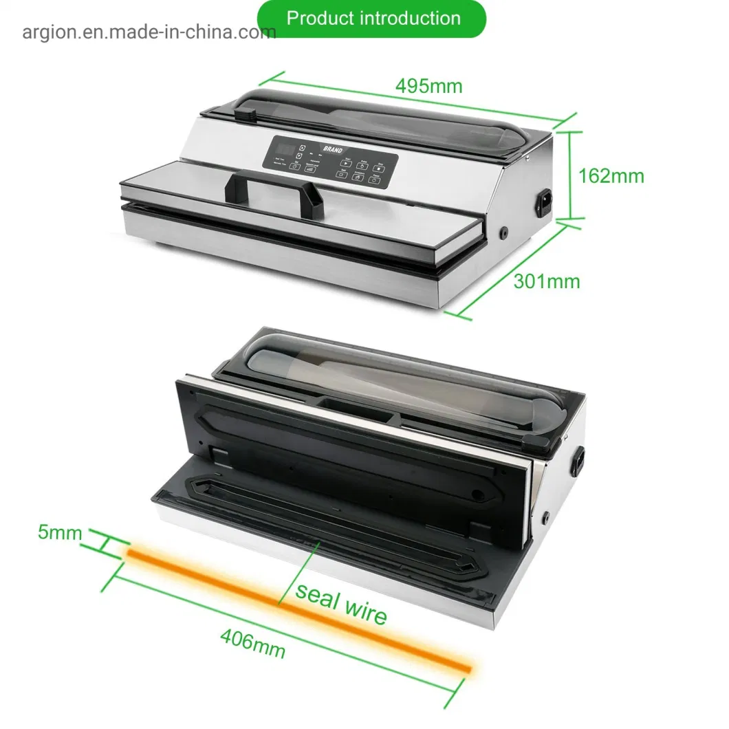 Kitchen Equipment Commercial CE/RoHS 550W Food Vacuum Packing Machine with Dual Pump