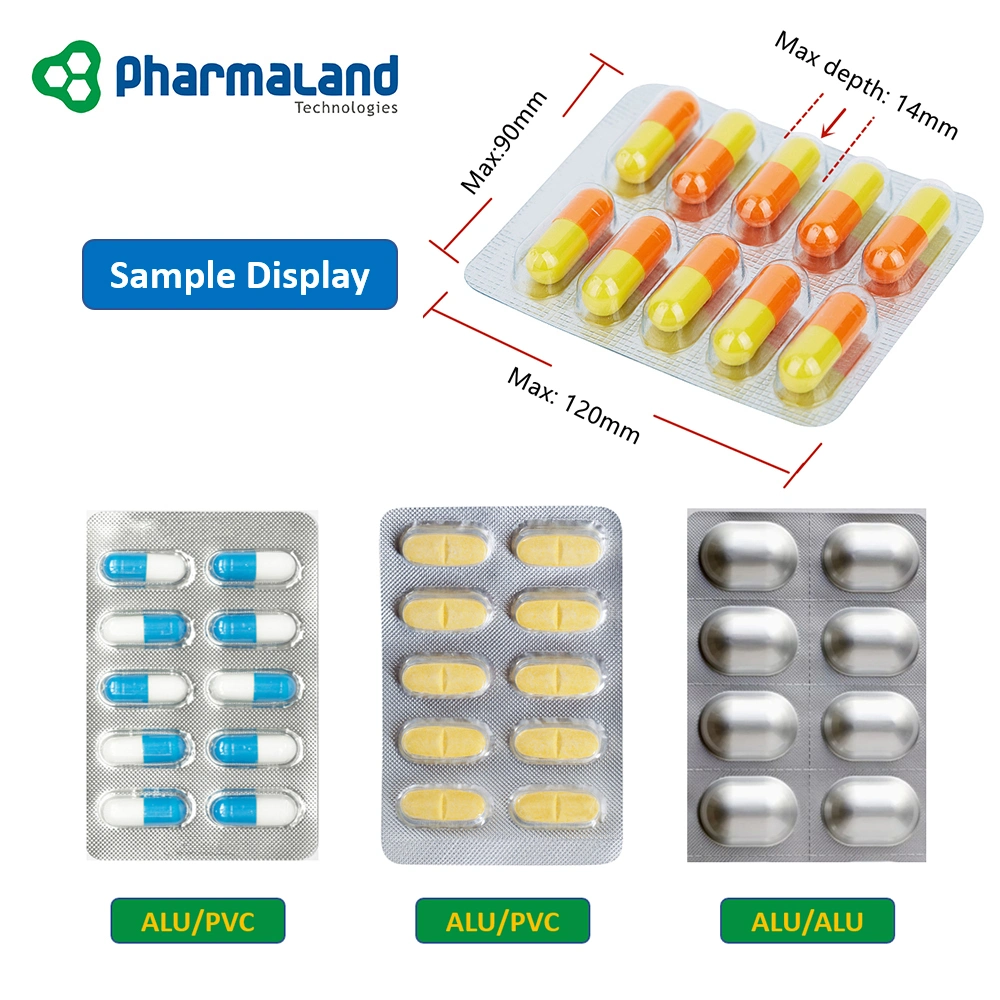 Pharmaland Ppl-120h Candy Softgel Automatic Plastic Blister Packing Machine Professional Blister Sealing Packing Machines for Capsule Pill Tablet