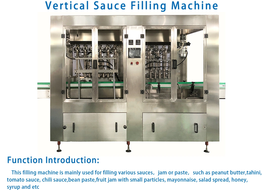 Automatic Tomato Sauce Chili Jam Paste Filling Sealing Capping Labeling Machine Production Line