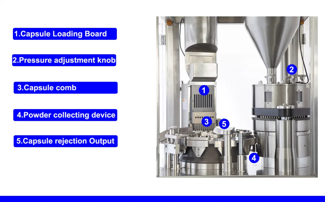 HPMC/Gelatin/Halal/Vegetarian/Hollow/Pullulan/Empty/Hard/Vegetable/Clear Capsules Filling Packing Machine/Encapsulation Machine (NJP-1200)