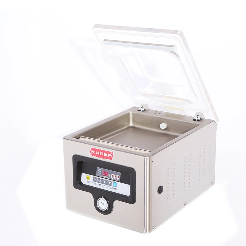 KunBa Dz-400 Single Chamber Vacuum Sealer Packaging Machine for Apparel Food Beverage Commodity Chemical
