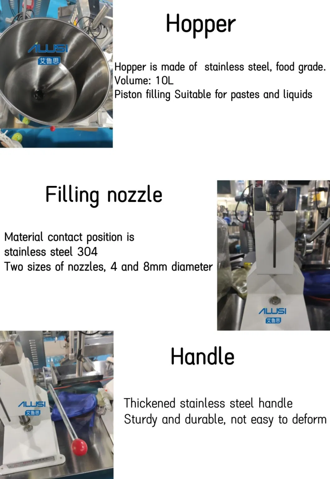 A02 Pneumatic Pedal Food Packaging Paste Packing Filling Machine for Small Businesses
