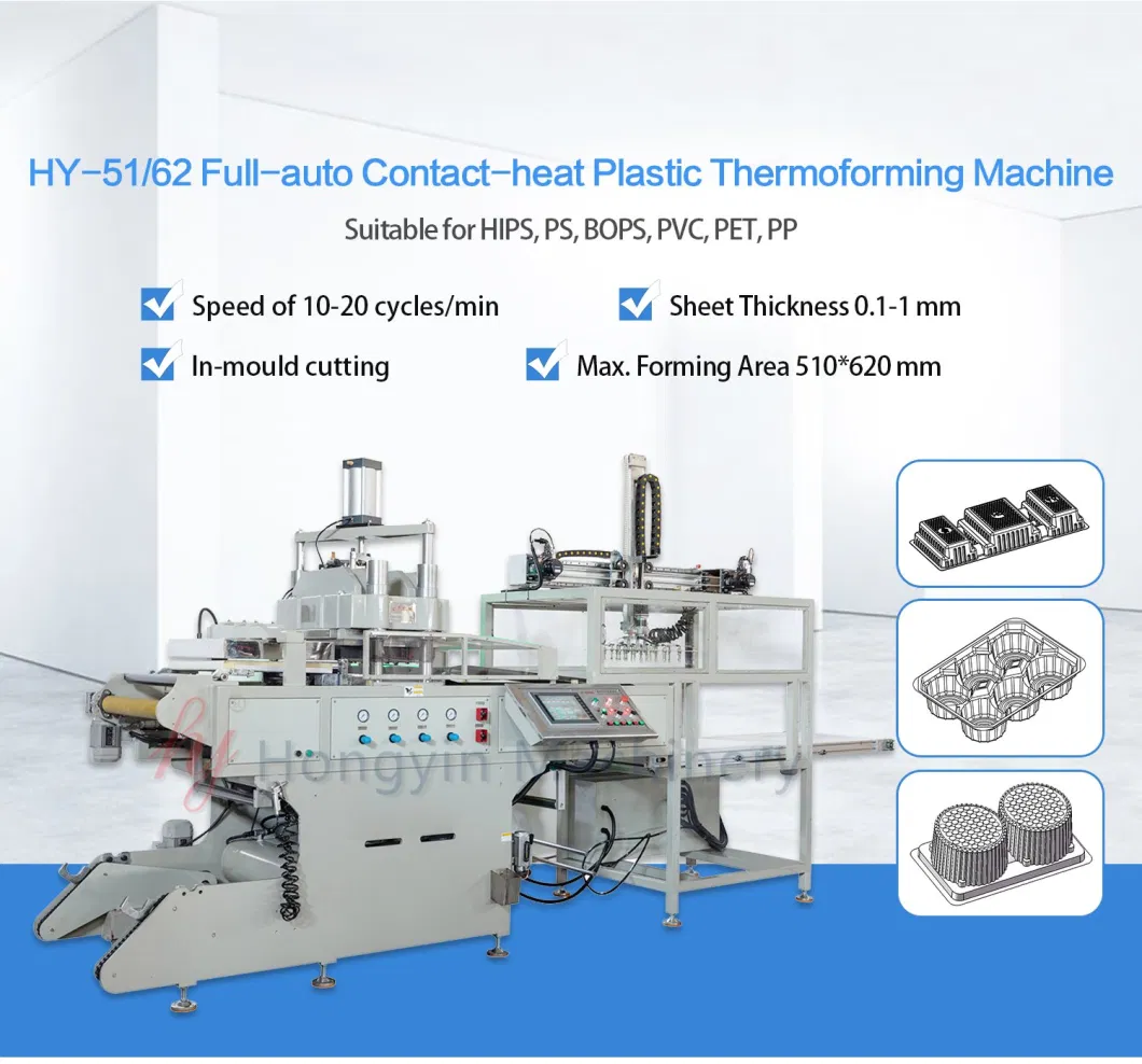 Cake Tray Forming Biscuit Cake Production Automatic Plastic Tray Making Machine Supply