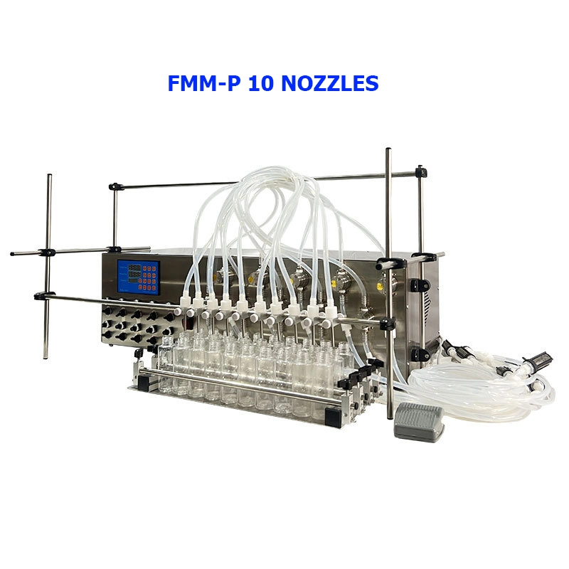 Dovoll Corrosion Resistance High Temperature Magnetic Pump Semi Automatic Plastic Bottle Water Liquid Honey Juice Sauce Soft Drink Tomato Paste Filling Machine
