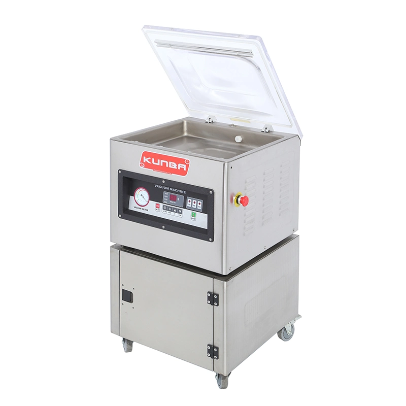 KunBa Dz-400 Single Chamber Vacuum Sealer Packaging Machine for Apparel Food Beverage Commodity Chemical