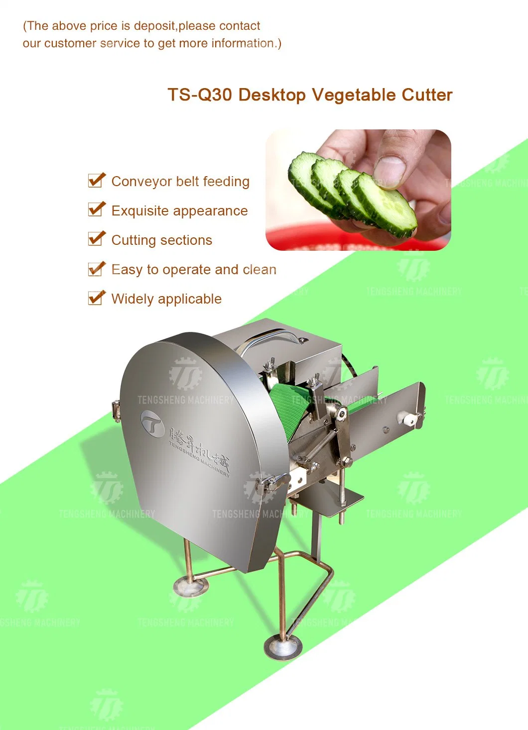Portable Chili Chopper Garlic Sprout Black Pepper Slicer Multi-Functional Mini-Food Cutter Electric Radish and Cabbage Stuffing Cutting Machine (TS-Q30)