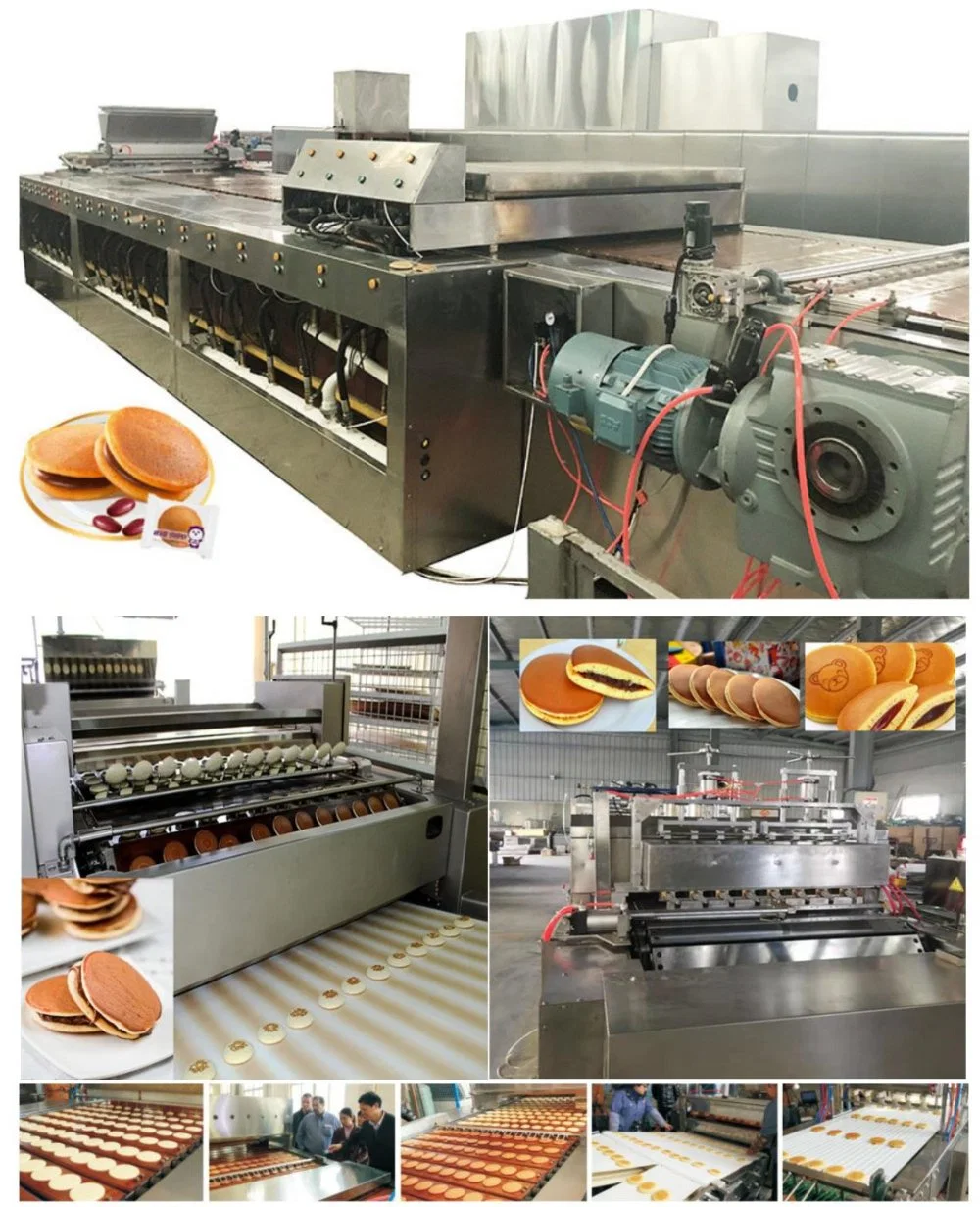 High Speed Industrial Dorayaki Sandwich Pancake Machine with Sealing Operation