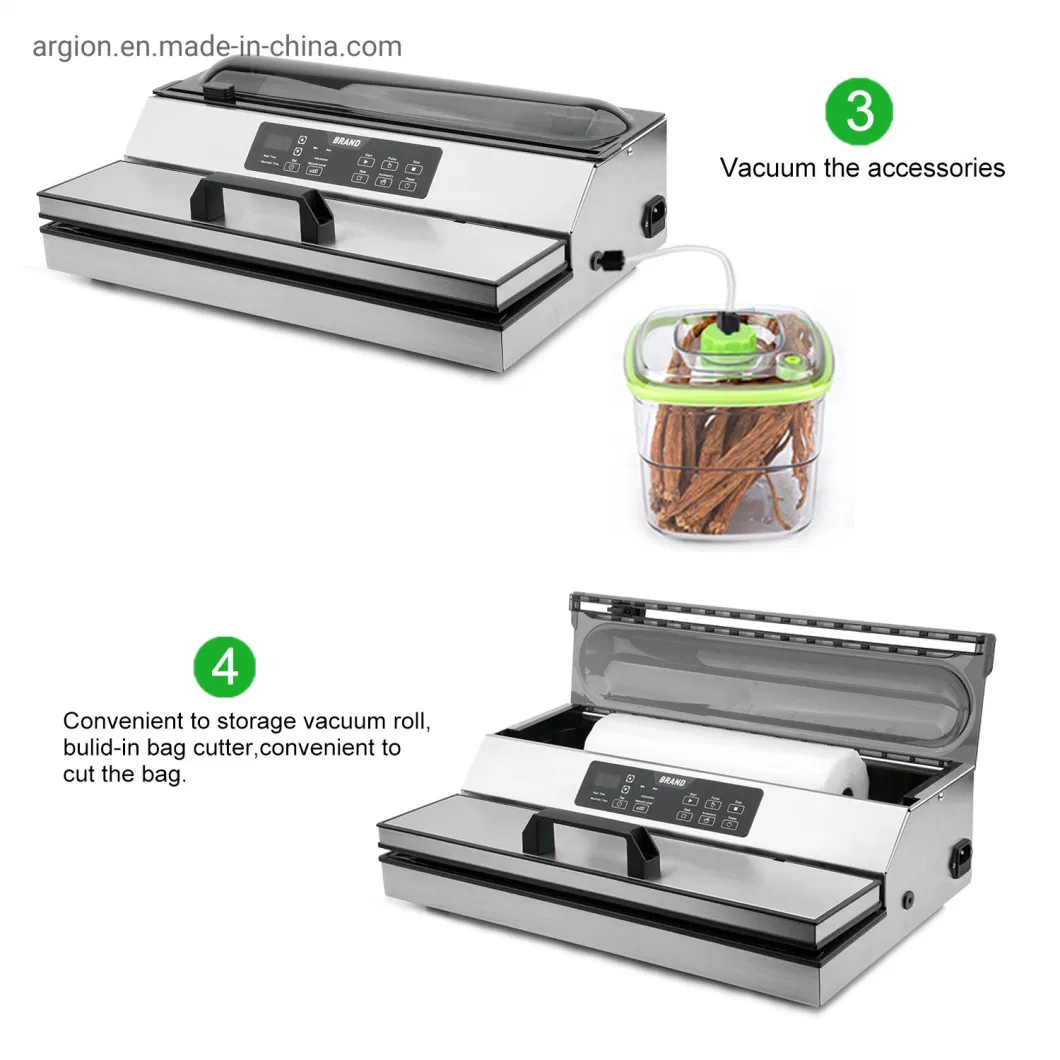 Kitchen Equipment Commercial CE/RoHS 550W Food Vacuum Packing Machine with Dual Pump