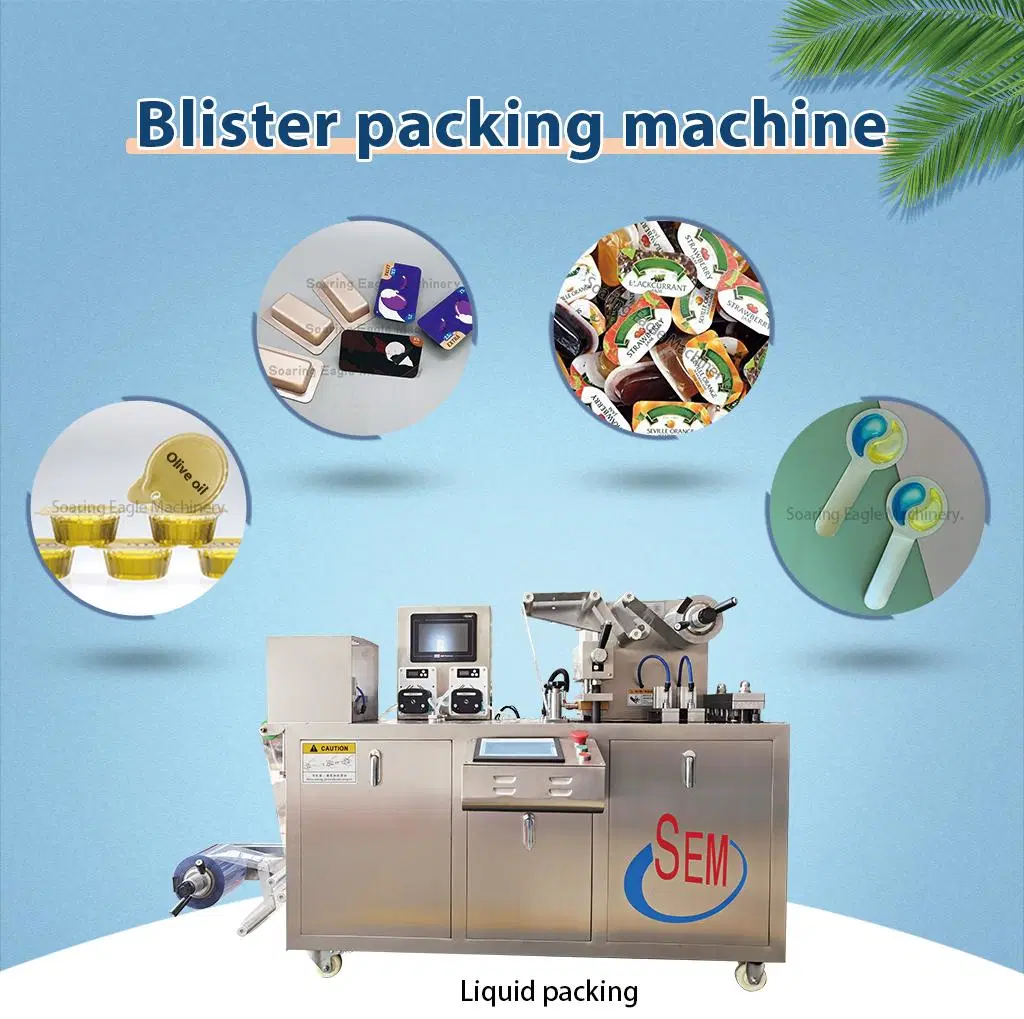 Automatic Thermoforming Pack Jam Honey Spoon Liquid Blister Packaging Machine for Air Fresher Perfume