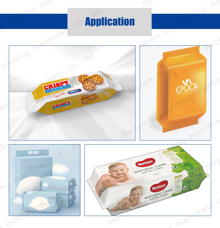 Horizontal Automatic Pillow Flow Packing Machine Sugar/ Biscuits /Chocolate/Vegetable Small Packaging Machine