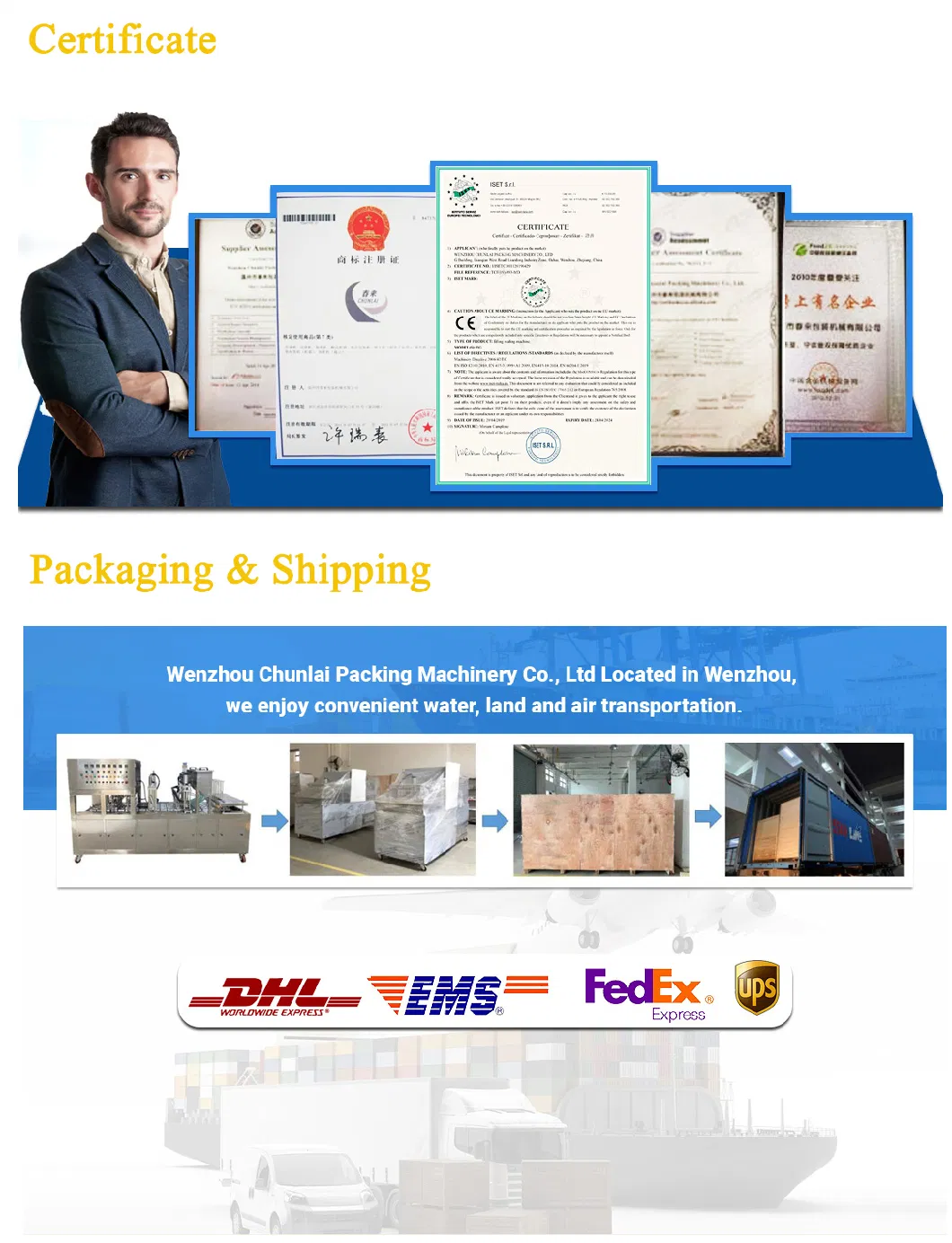Cup and Various Shapes Sealing Map Modified Atmosphere Packaging Lunch Box Packing Machine