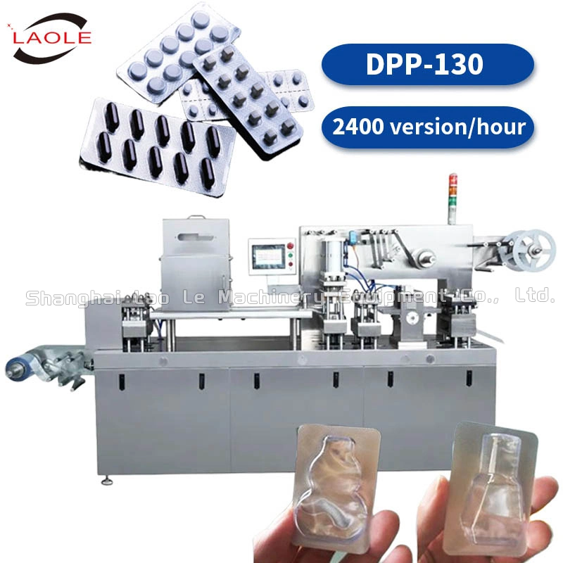 Dpp-80 Tablet Aluminum Capsule Press Blister Candy Milk Tabletflat Packaging Machine