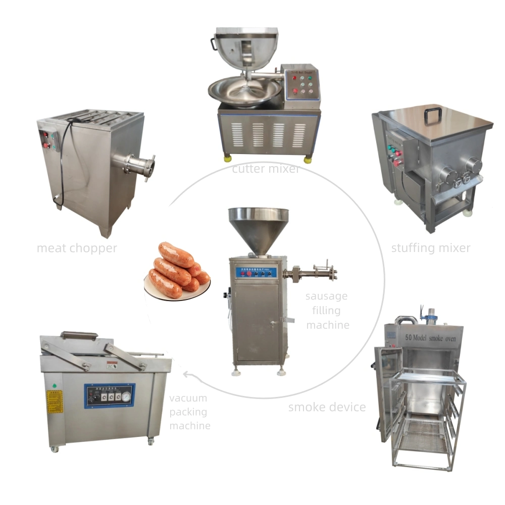 Pneumatic Quantitative Meat Sausage Filling Making Stuffing Food Processing Machine