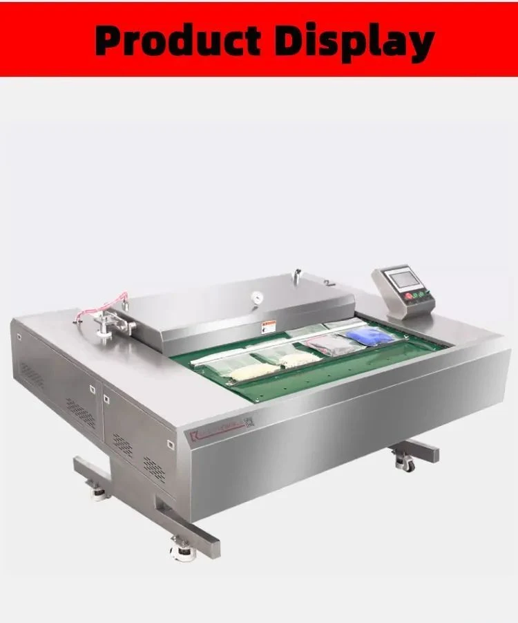 304 Stainless Steel Rolling/Continuous/Conveyor Vacuum Packing/Packaging/Wrapping Machine for Sausage/Sausages/Fresh Fish