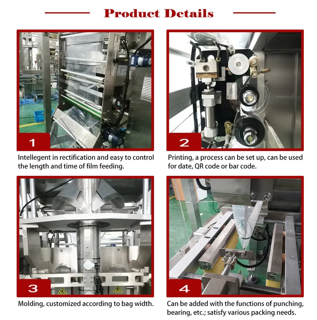 Vffs Automatic Frozen Chicken Packaging Machine Frozen Vegetables Fruits Packaging Machine