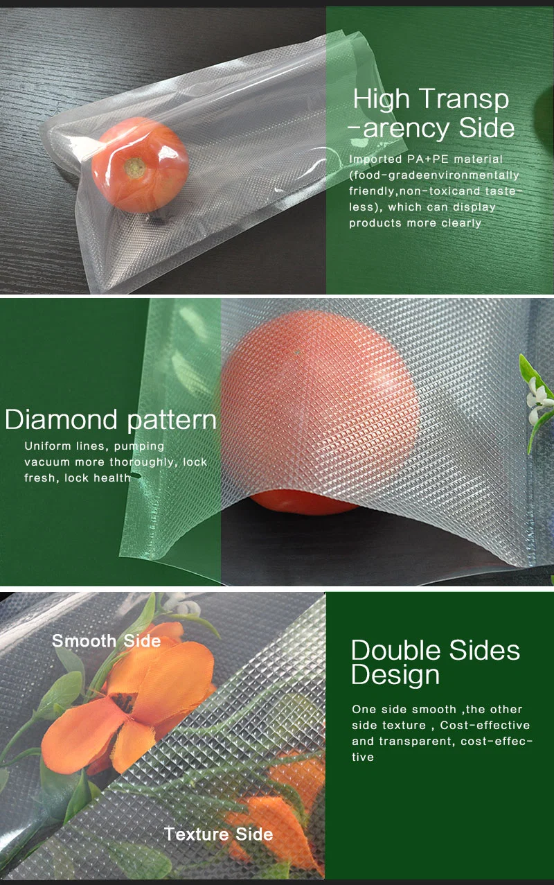 Food Grade Vacuum Compression Bag Diamond Shape