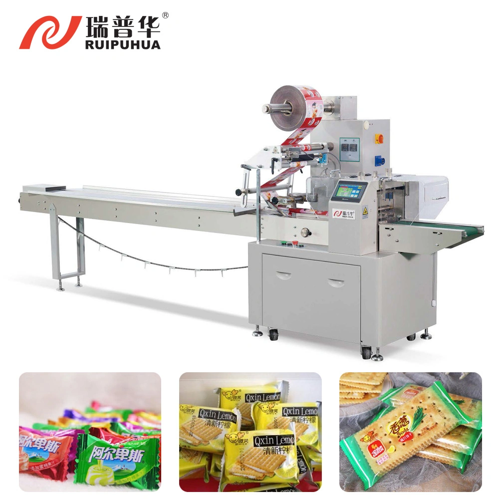 Automatic Layer Cake Packing Machine Horizontal Flow Wrapper Machine