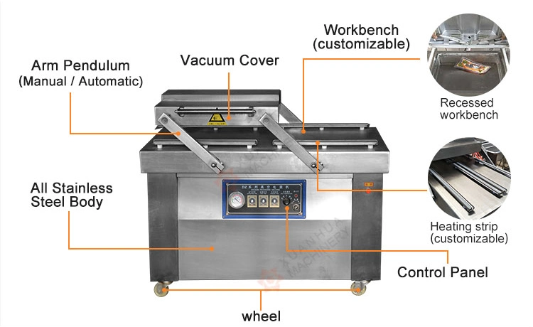 Dz Vacuum Packing Machine Dried Fruit Nitrogen Gas Filling Vacuum Packing Machine