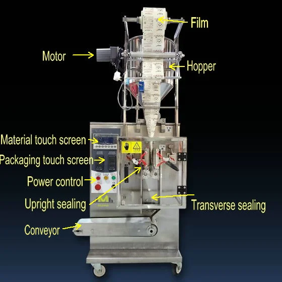 Automatic Sugar Sachet Packing Machine/Vertical Form Fill Seal Curry Chili Milk Powder Coffee Spices Powder Packing Machine