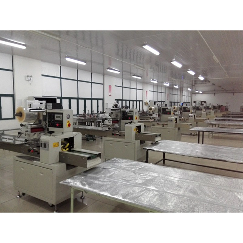 Shanghai Bread Cheese Sandwich Packaging Soap Biscuit Cookie Cakes Flow Packing Machine