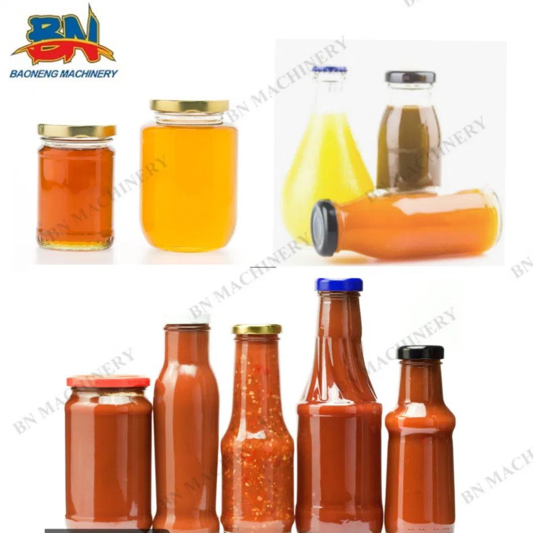 Automatic Bottle Juice Ketchup Sauce Paste Filling Machine with Servo Capping Line