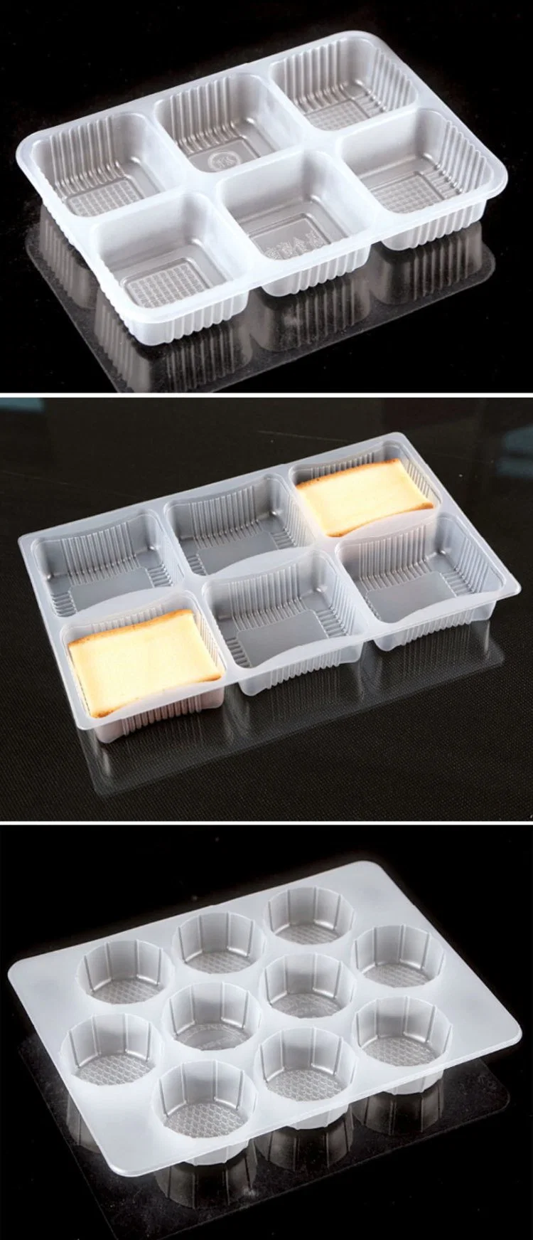 Plastic Disposable Packaging tray for chocolate