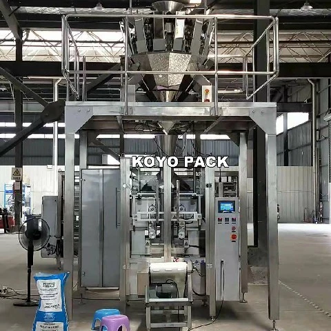 Automatic Snacks/Potato Chips/Biscuit/Rice/Popcorn/Grains/Seeds/Nuts/Sugar /Dry Fruits/Frozen Fried Food Continue Packing Filling Packaging Sealing Machine