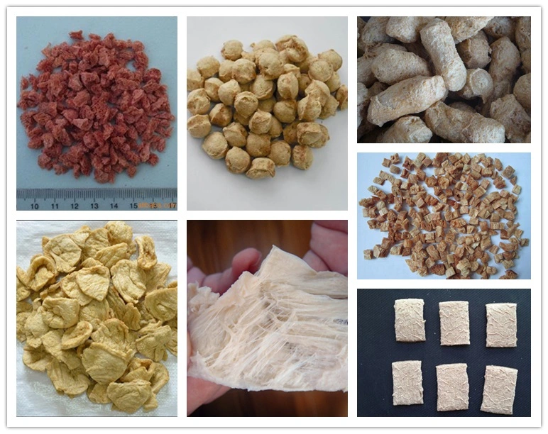 Automatic Dry Soya Vegetarian Mock Meat Flake Pieces Making Machine