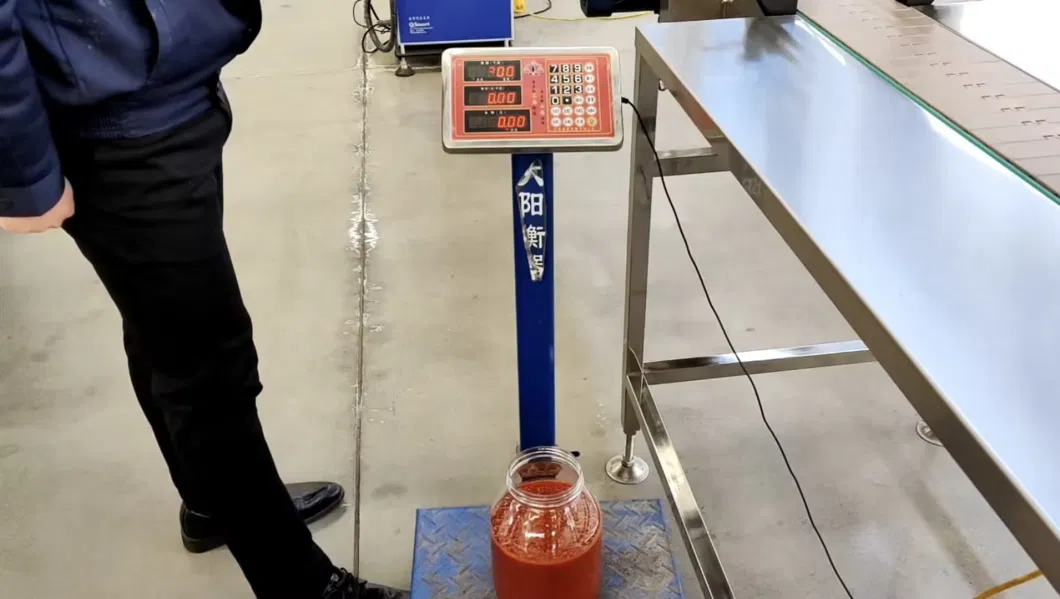 Semi-Automatic Ketchup Hot Sauce Weighing Filling Machine
