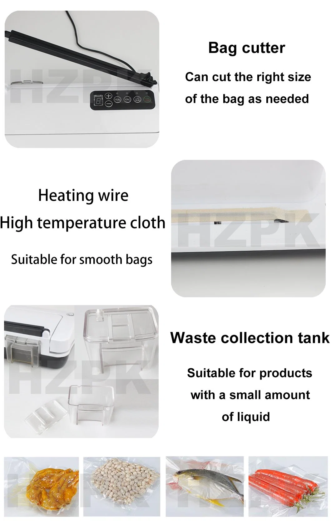 Household Food Meat Dry Fish Food Vacuum Packaging Machines