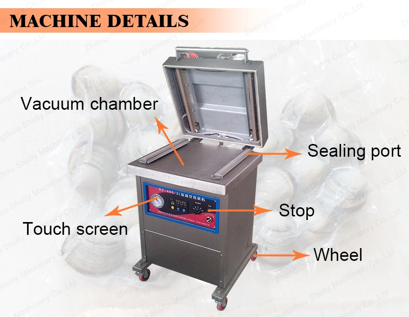 Thermoforming Coffee Powder Dried Fruit Single Chamber Vacuum Packing Machine