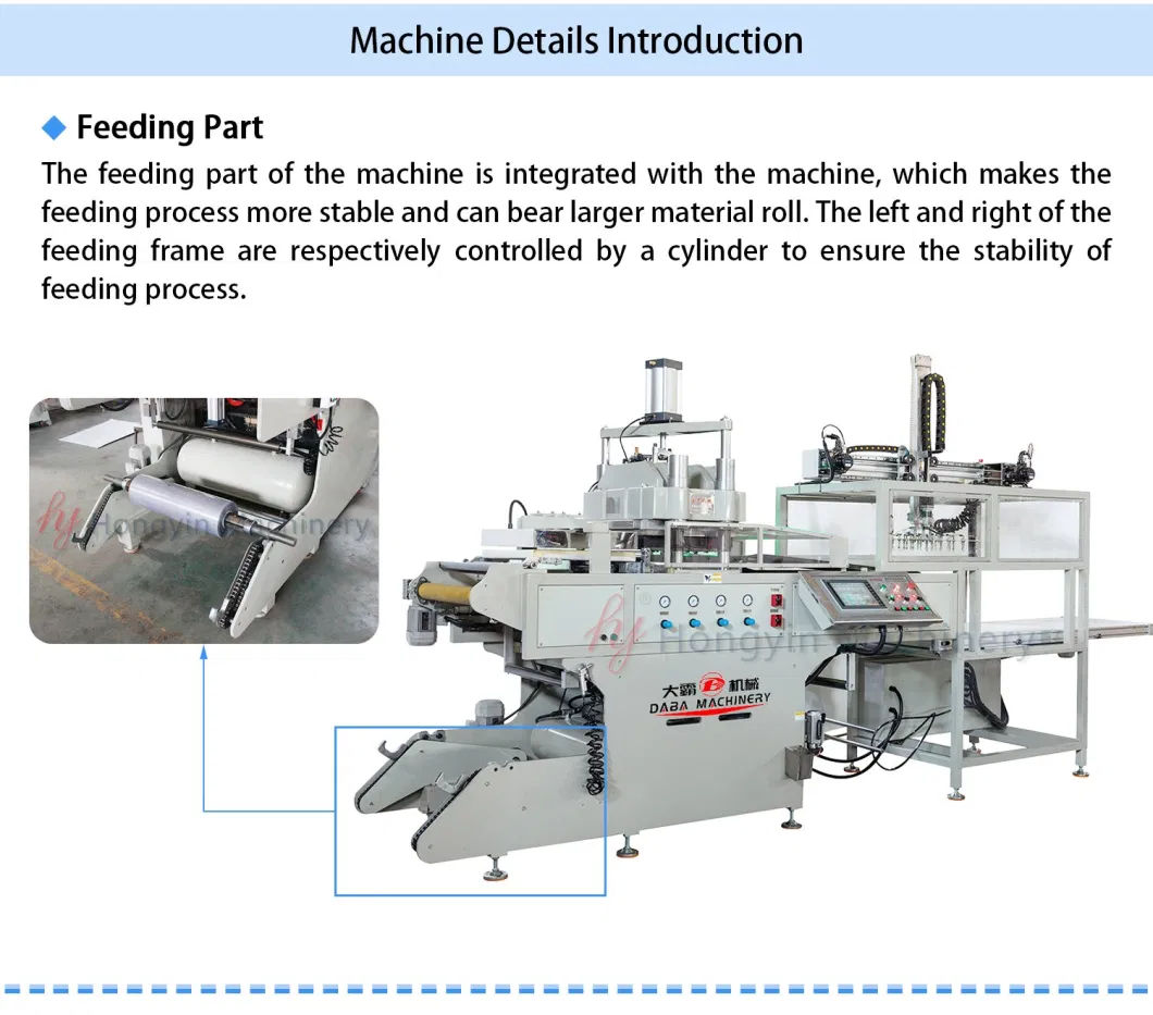 Hy-51/62 Highly Efficient Automatic 2 Station Plastic BOPS Contact Heat Thermoforming Machine