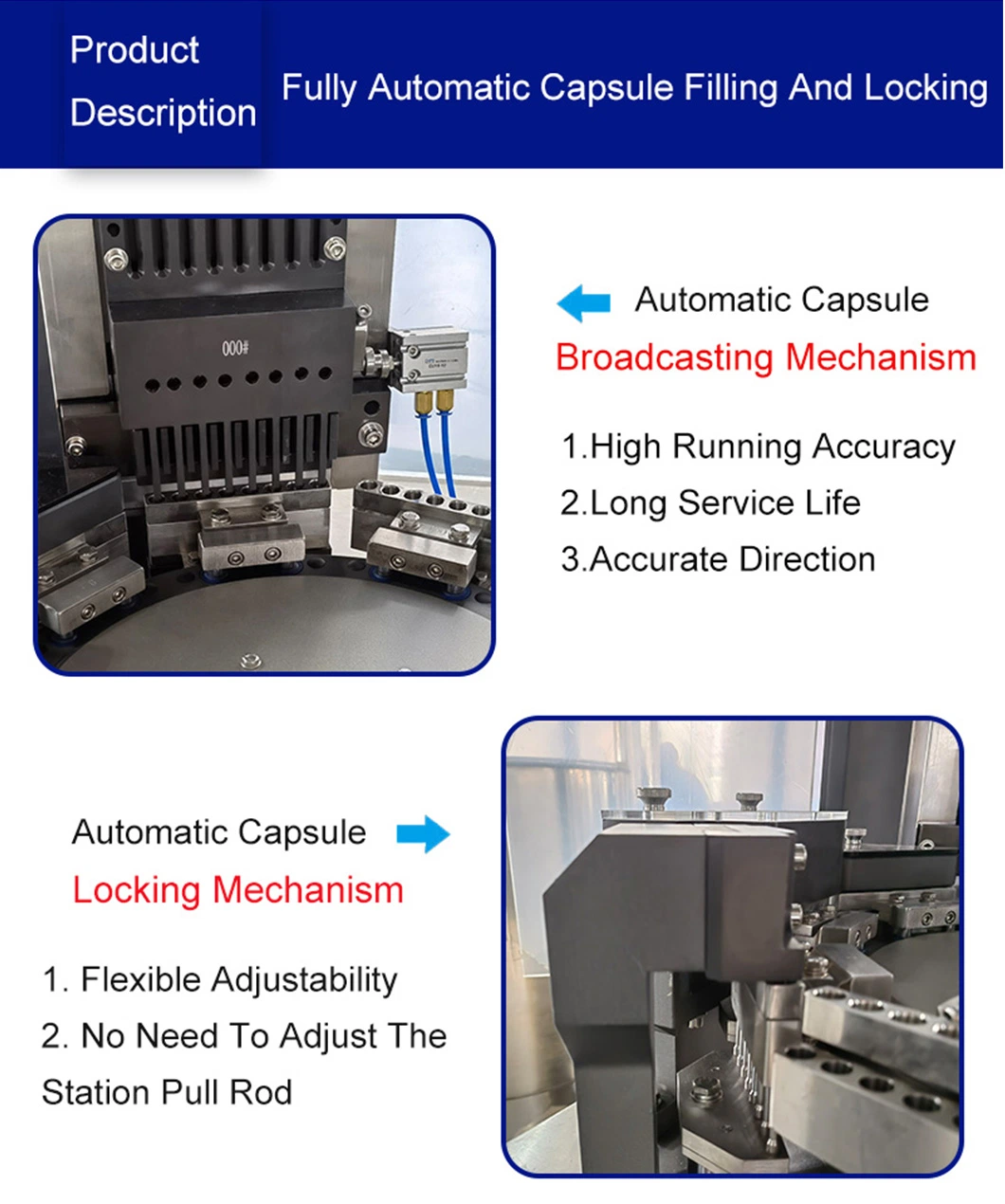 CE Pharmaceutical Hard HPMC Gelatin Empty Vegetable Capsules Filling Packing Encapsulation Machine