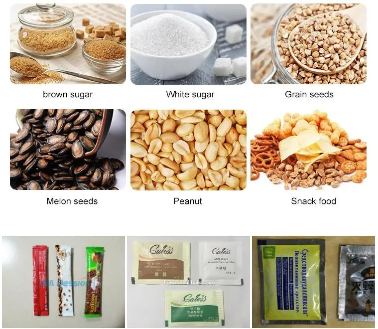 High Speed Filling Machinery Small Biscuit Packing Machine Rounded Granule Snacks Packaging Machine