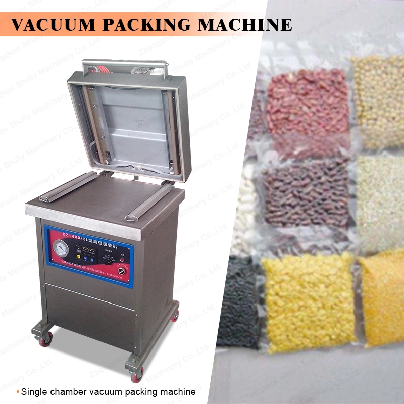 Thermoforming Coffee Powder Dried Fruit Single Chamber Vacuum Packing Machine