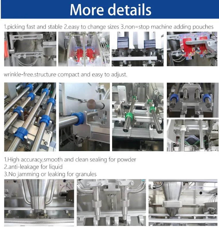 Frozen Prepared Meal Pouch Packaging Machines for Ready-Made Meal Bag Packing Machine