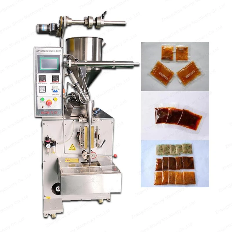 Automatic 50ml 3 Side Seal Lubricating Oil Condiments Packaging Machine