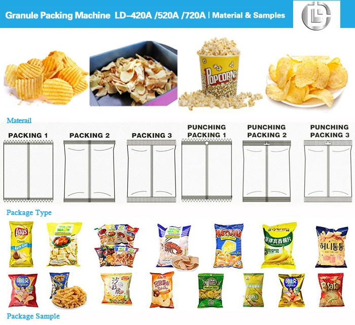 Landpack Ld-420A 1kg Frozen French Fries Food Rice Sugar Packaging Packing Machine