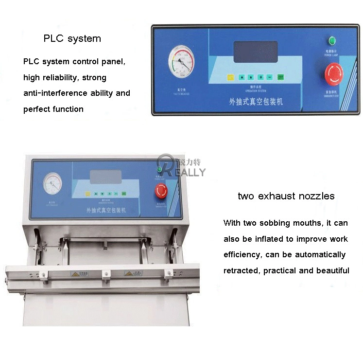 Vacuum Packaging Machine Meat Rich Electric Plastic Bag Food Sealer Pneumatic Dry Wet Pumping Packaging Machine