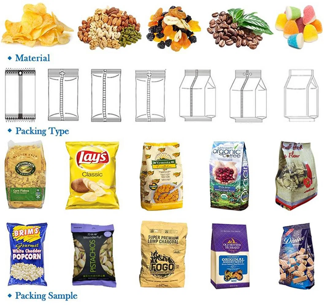 Vffs Automatic Frozen Chicken Packaging Machine Frozen Vegetables Fruits Packaging Machine