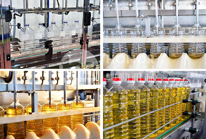 Complete Cosmetics Shampoo Peanut Oil Vegetable Oil Honey Sauce 0.5L 2L 5L 10L 20L Plastic Bottle Filling Labeling Packing Bottling Machine/Equipment