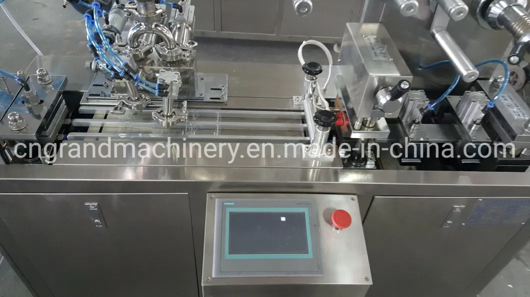 Dpp-80 Automatic Thermoforming Filling Sealing PP PVC Pet Blister Packing Packaging Machine for Liquid Honey Paste Jam Paste Butter